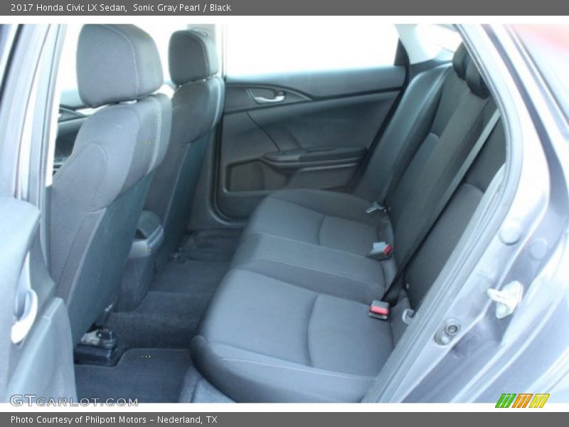 Sonic Gray Pearl / Black 2017 Honda Civic LX Sedan