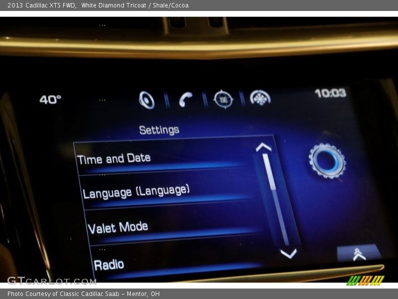 White Diamond Tricoat / Shale/Cocoa 2013 Cadillac XTS FWD