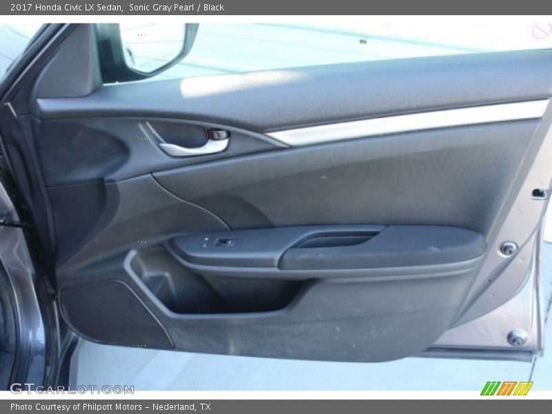 Sonic Gray Pearl / Black 2017 Honda Civic LX Sedan