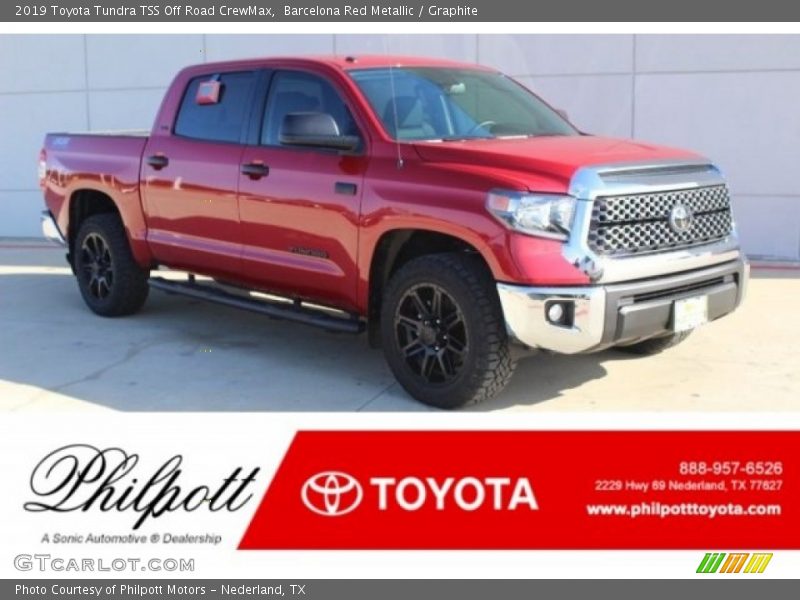 Barcelona Red Metallic / Graphite 2019 Toyota Tundra TSS Off Road CrewMax