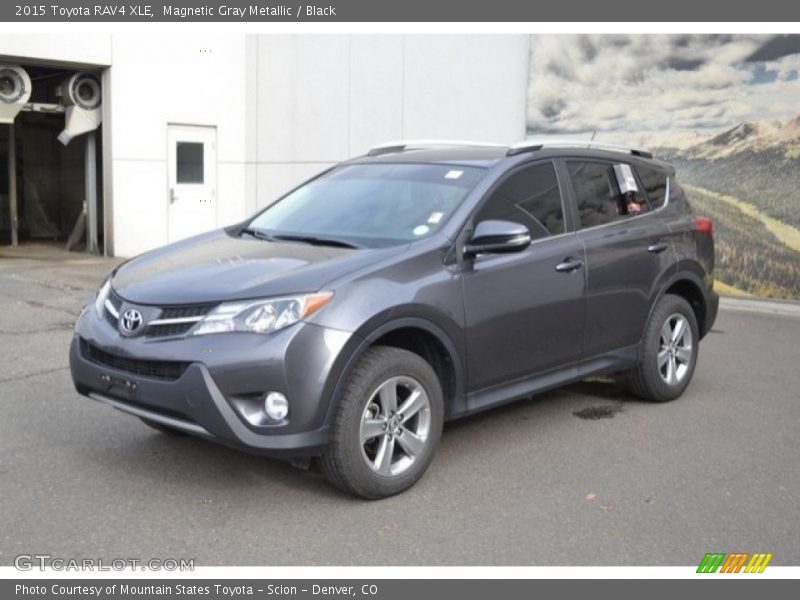 Magnetic Gray Metallic / Black 2015 Toyota RAV4 XLE