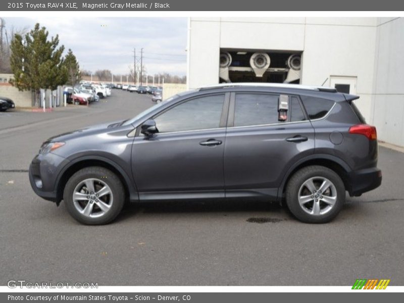 Magnetic Gray Metallic / Black 2015 Toyota RAV4 XLE