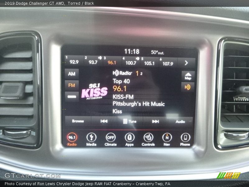 Torred / Black 2019 Dodge Challenger GT AWD