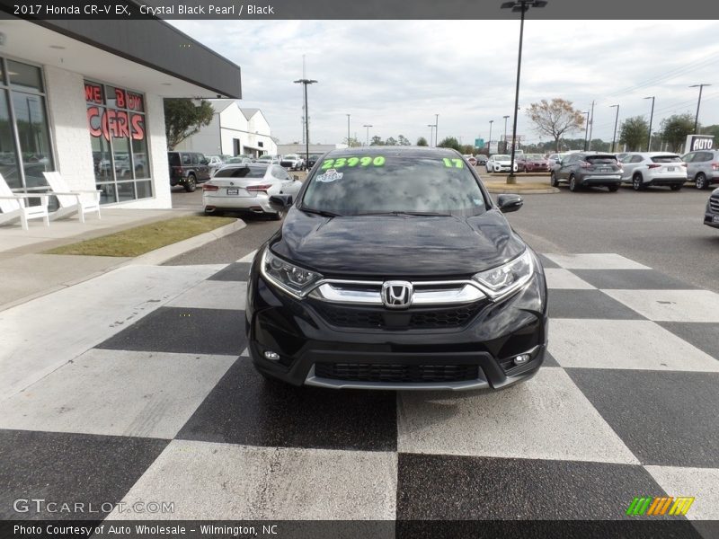 Crystal Black Pearl / Black 2017 Honda CR-V EX