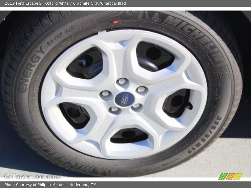 Oxford White / Chromite Gray/Charcoal Black 2019 Ford Escape S