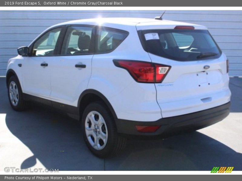 Oxford White / Chromite Gray/Charcoal Black 2019 Ford Escape S
