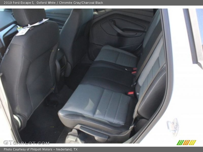 Oxford White / Chromite Gray/Charcoal Black 2019 Ford Escape S