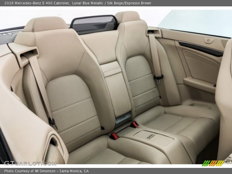 Lunar Blue Metallic / Silk Beige/Espresso Brown 2016 Mercedes-Benz E 400 Cabriolet