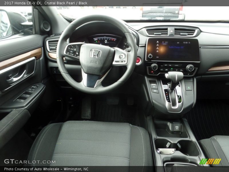 Crystal Black Pearl / Black 2017 Honda CR-V EX