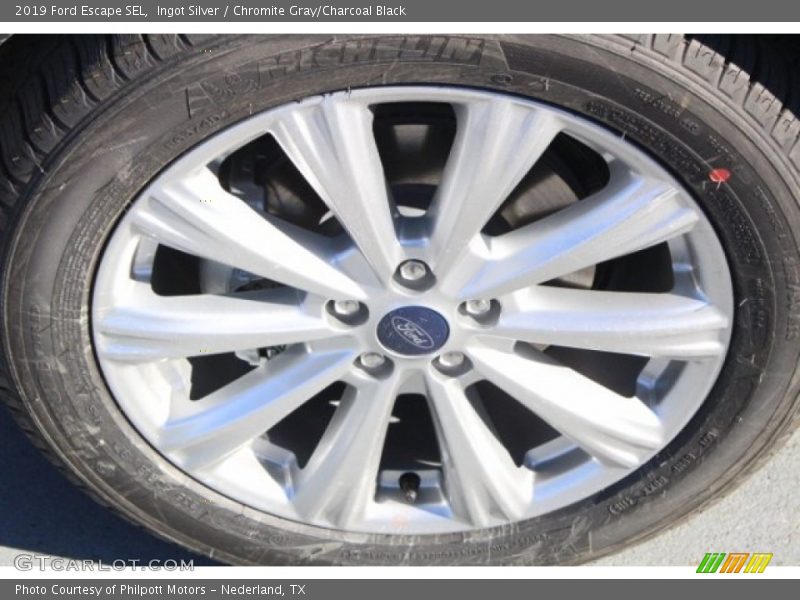 Ingot Silver / Chromite Gray/Charcoal Black 2019 Ford Escape SEL