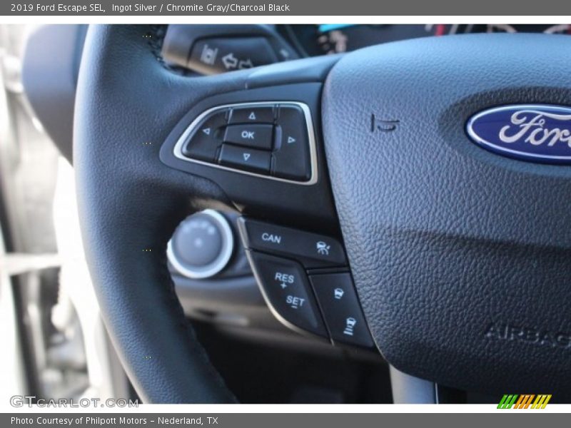 Ingot Silver / Chromite Gray/Charcoal Black 2019 Ford Escape SEL