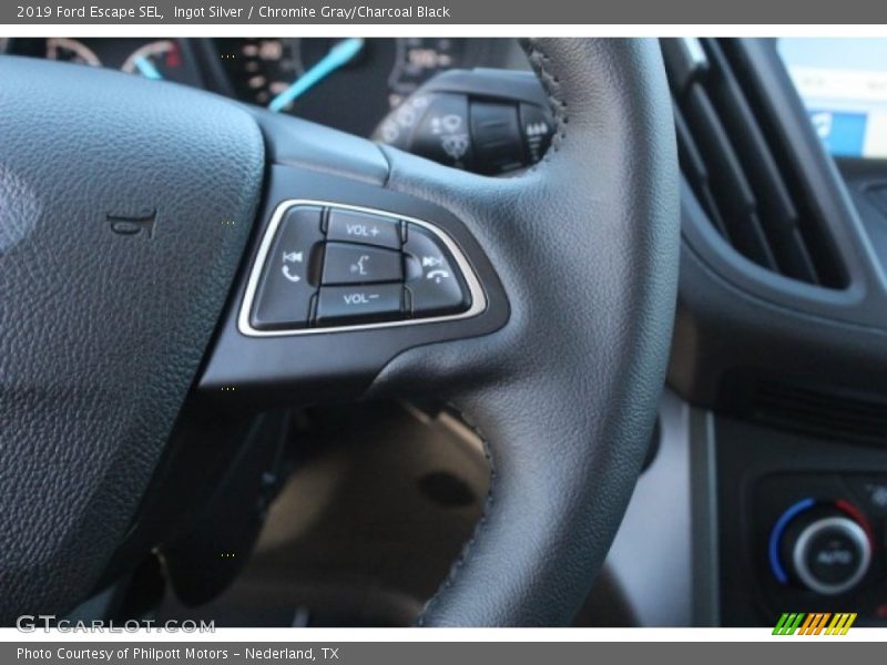 Ingot Silver / Chromite Gray/Charcoal Black 2019 Ford Escape SEL
