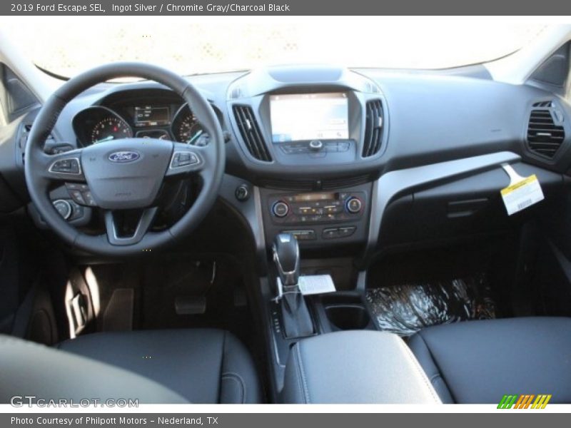 Ingot Silver / Chromite Gray/Charcoal Black 2019 Ford Escape SEL