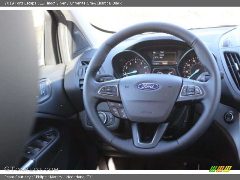 Ingot Silver / Chromite Gray/Charcoal Black 2019 Ford Escape SEL