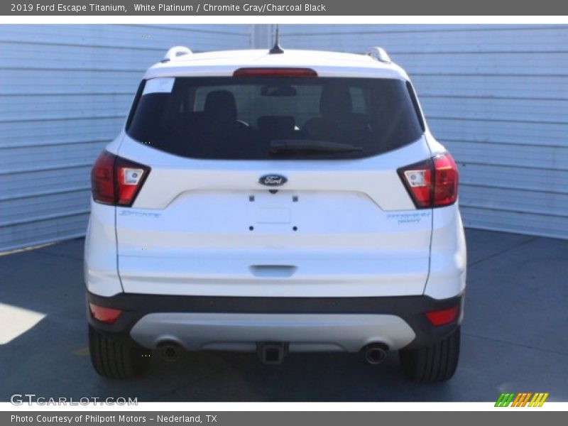 White Platinum / Chromite Gray/Charcoal Black 2019 Ford Escape Titanium