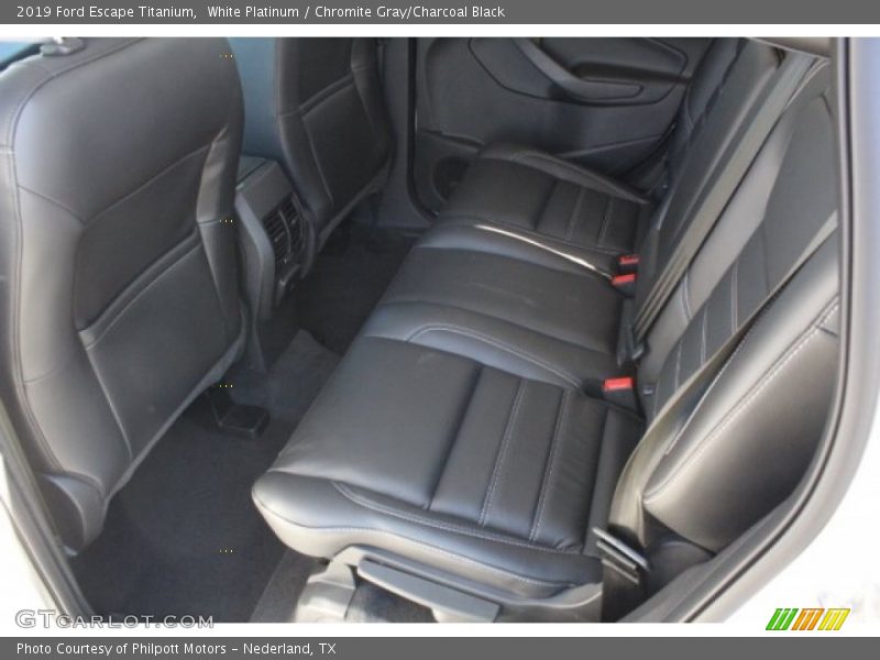 White Platinum / Chromite Gray/Charcoal Black 2019 Ford Escape Titanium
