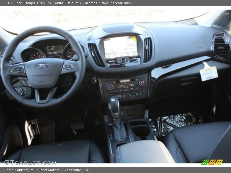 White Platinum / Chromite Gray/Charcoal Black 2019 Ford Escape Titanium