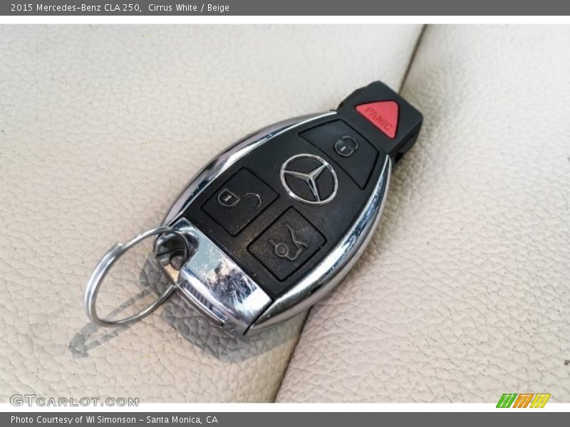 Cirrus White / Beige 2015 Mercedes-Benz CLA 250