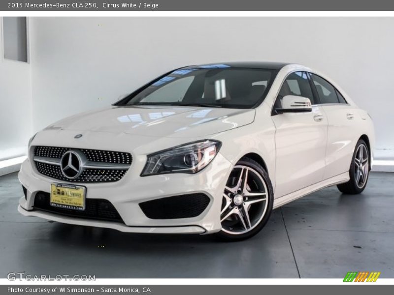 Cirrus White / Beige 2015 Mercedes-Benz CLA 250