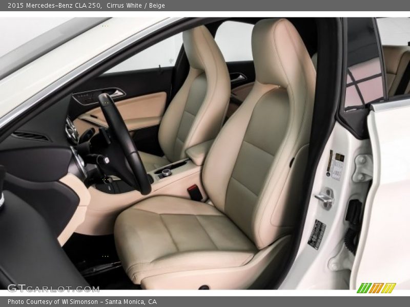 Cirrus White / Beige 2015 Mercedes-Benz CLA 250