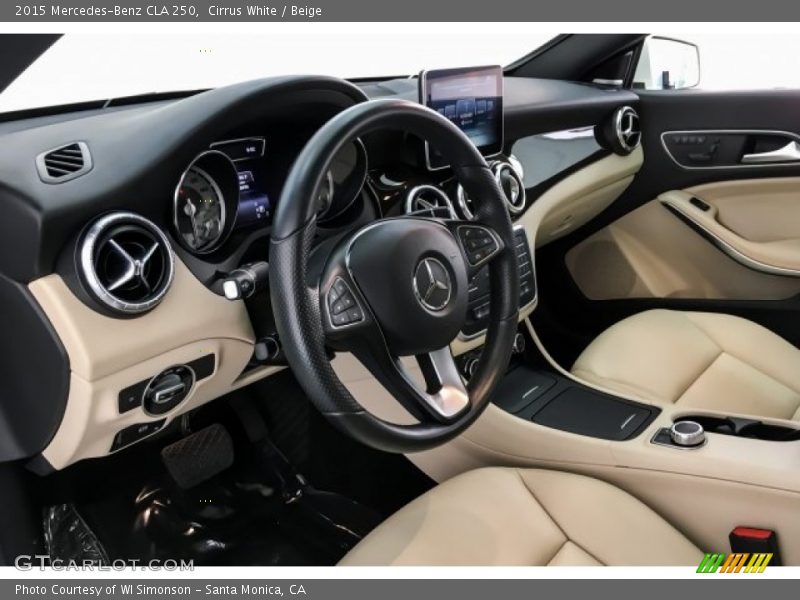 Cirrus White / Beige 2015 Mercedes-Benz CLA 250