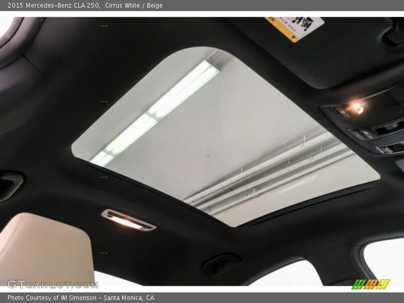 Cirrus White / Beige 2015 Mercedes-Benz CLA 250