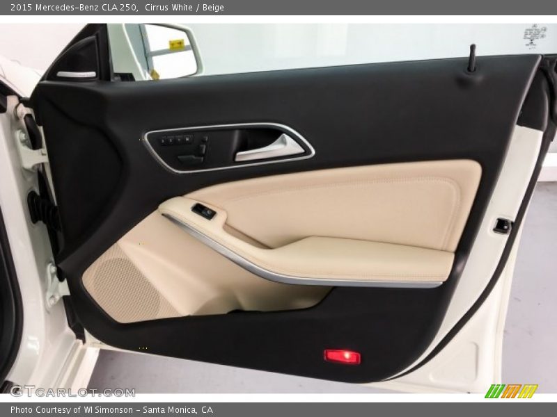Cirrus White / Beige 2015 Mercedes-Benz CLA 250