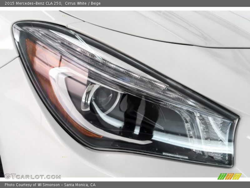 Cirrus White / Beige 2015 Mercedes-Benz CLA 250