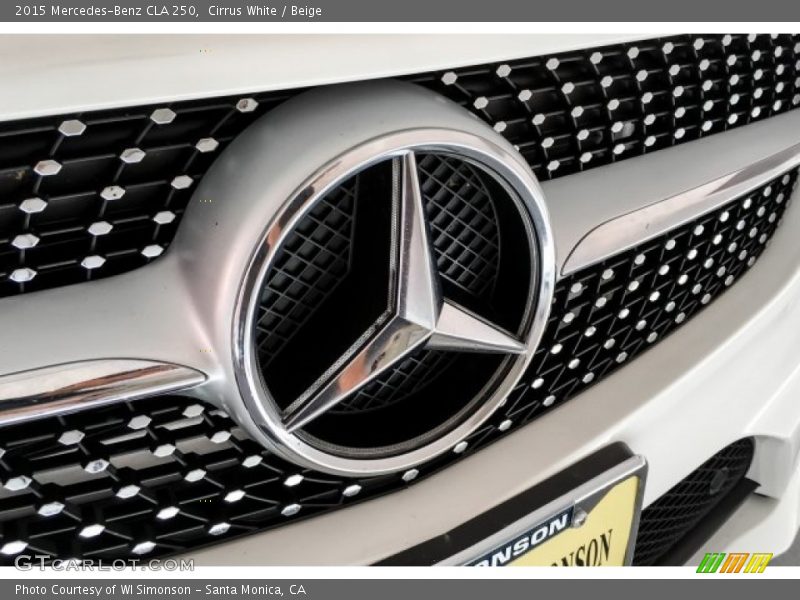 Cirrus White / Beige 2015 Mercedes-Benz CLA 250