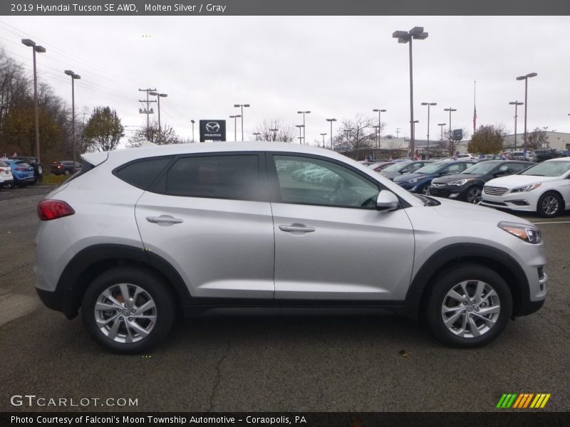 Molten Silver / Gray 2019 Hyundai Tucson SE AWD