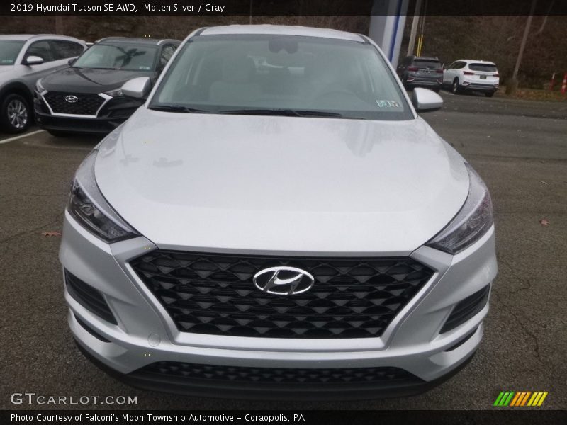 Molten Silver / Gray 2019 Hyundai Tucson SE AWD