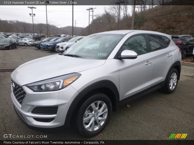 Molten Silver / Gray 2019 Hyundai Tucson SE AWD