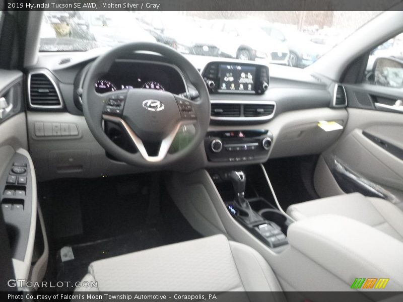 Molten Silver / Gray 2019 Hyundai Tucson SE AWD