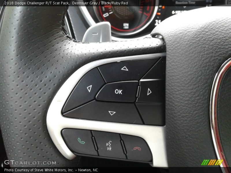 Destroyer Gray / Black/Ruby Red 2018 Dodge Challenger R/T Scat Pack