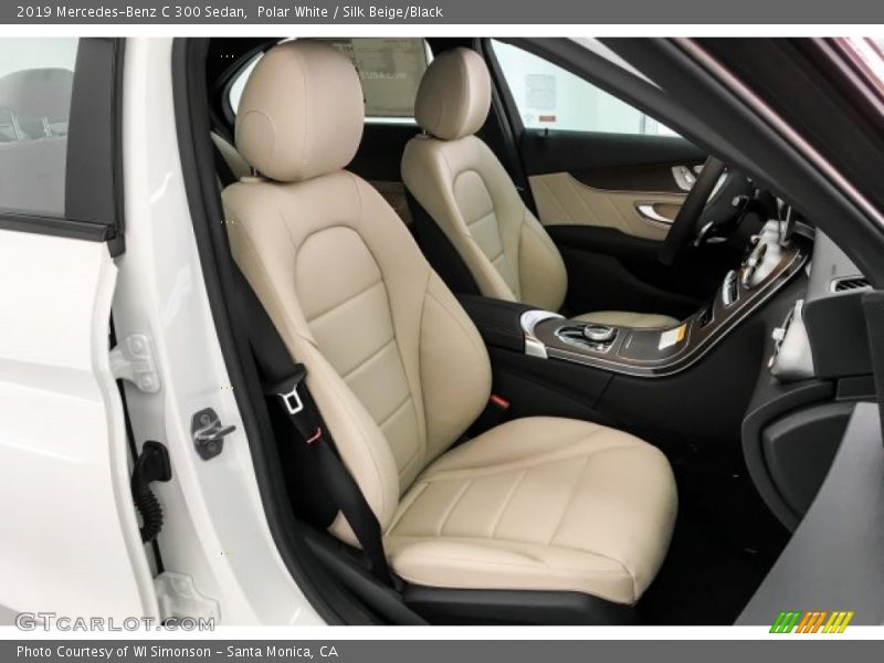 Polar White / Silk Beige/Black 2019 Mercedes-Benz C 300 Sedan