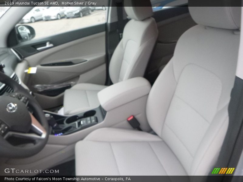 Molten Silver / Gray 2019 Hyundai Tucson SE AWD