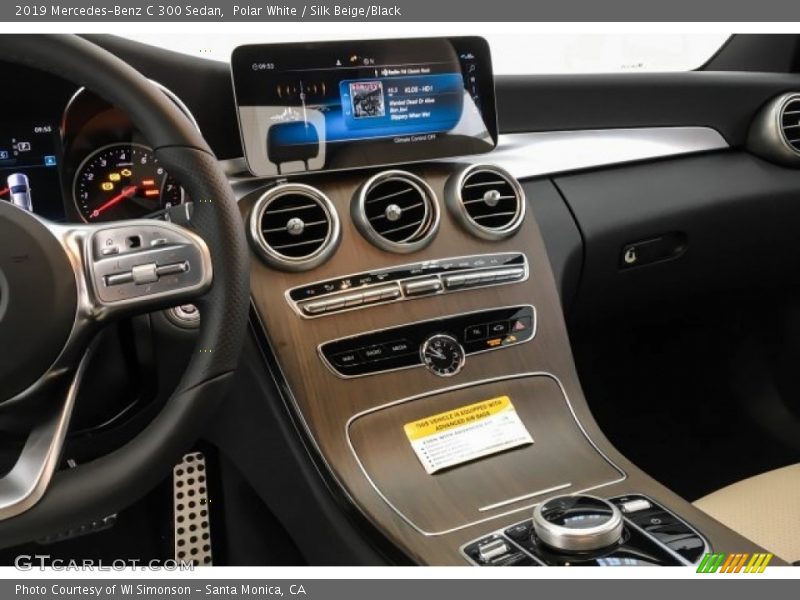 Polar White / Silk Beige/Black 2019 Mercedes-Benz C 300 Sedan