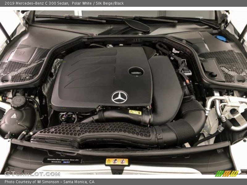 Polar White / Silk Beige/Black 2019 Mercedes-Benz C 300 Sedan