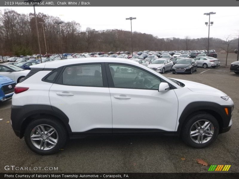 Chalk White / Black 2019 Hyundai Kona SE AWD