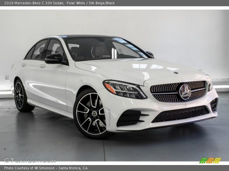 Polar White / Silk Beige/Black 2019 Mercedes-Benz C 300 Sedan