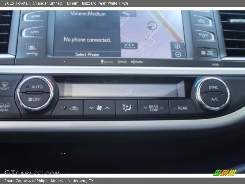 Blizzard Pearl White / Ash 2019 Toyota Highlander Limited Platinum