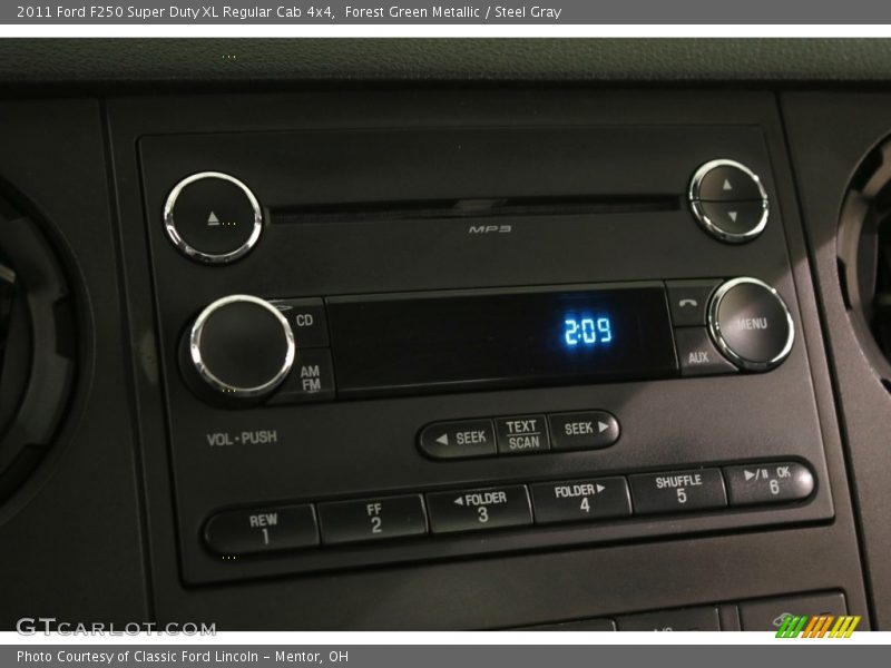 Forest Green Metallic / Steel Gray 2011 Ford F250 Super Duty XL Regular Cab 4x4