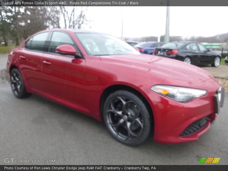 Rosso Red Competizione Tri-Coat / Black 2019 Alfa Romeo Giulia Ti Sport AWD
