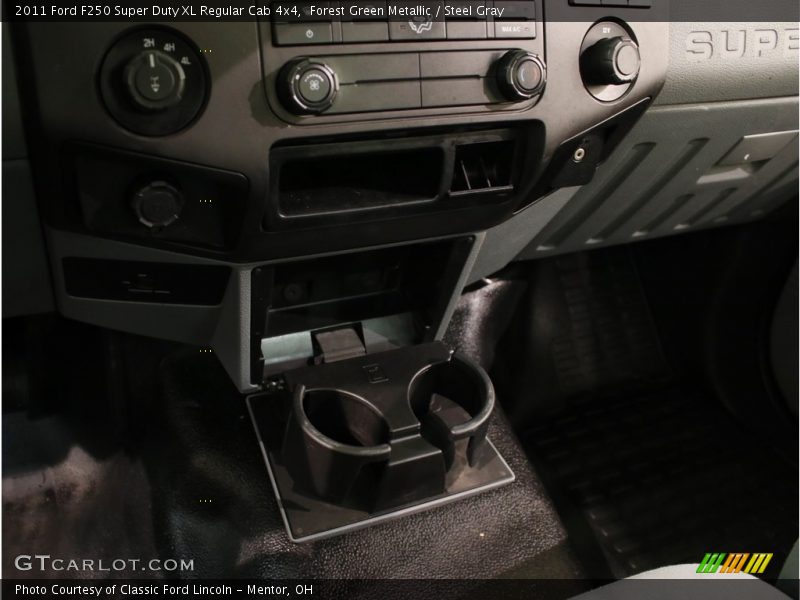 Forest Green Metallic / Steel Gray 2011 Ford F250 Super Duty XL Regular Cab 4x4