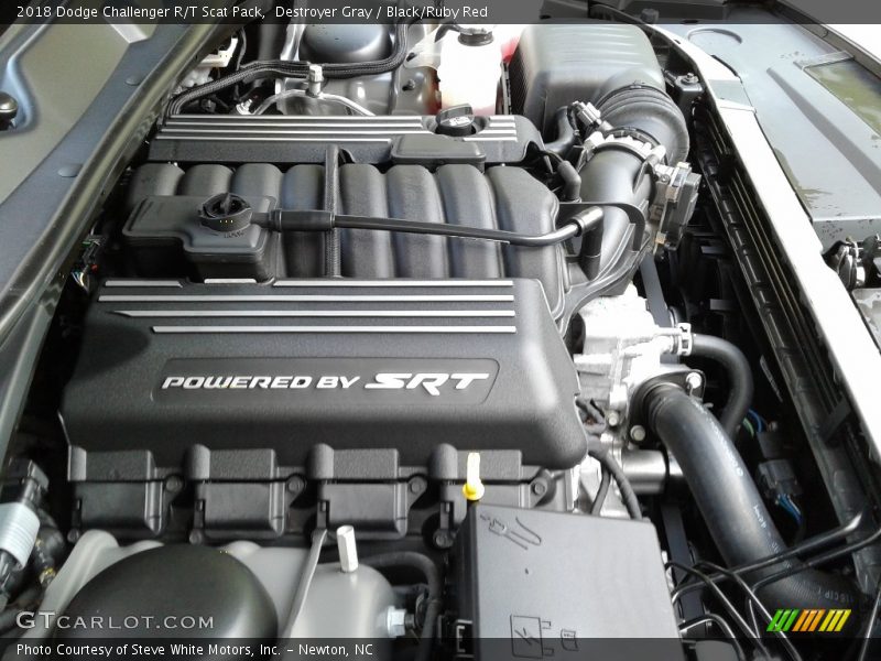 Destroyer Gray / Black/Ruby Red 2018 Dodge Challenger R/T Scat Pack