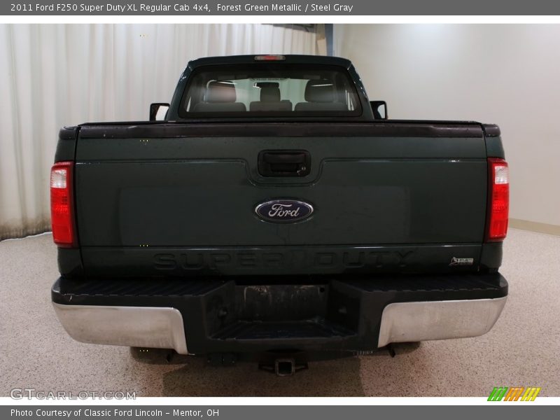 Forest Green Metallic / Steel Gray 2011 Ford F250 Super Duty XL Regular Cab 4x4