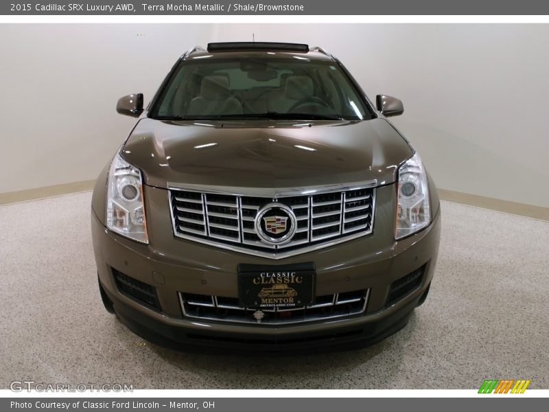 Terra Mocha Metallic / Shale/Brownstone 2015 Cadillac SRX Luxury AWD
