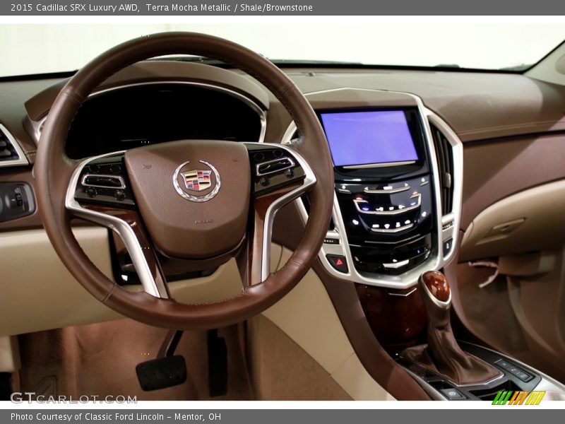 Terra Mocha Metallic / Shale/Brownstone 2015 Cadillac SRX Luxury AWD