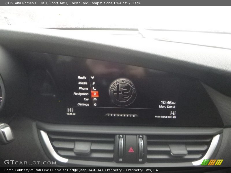 Rosso Red Competizione Tri-Coat / Black 2019 Alfa Romeo Giulia Ti Sport AWD