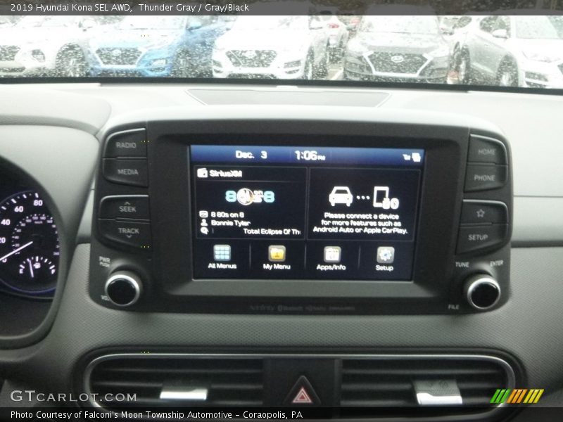 Thunder Gray / Gray/Black 2019 Hyundai Kona SEL AWD